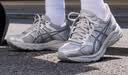 亚瑟士ASICS网面跑鞋百搭男鞋缓震运动鞋透气跑步鞋 GEL-CONTEND 4 白色/银色 44.5 实拍图
