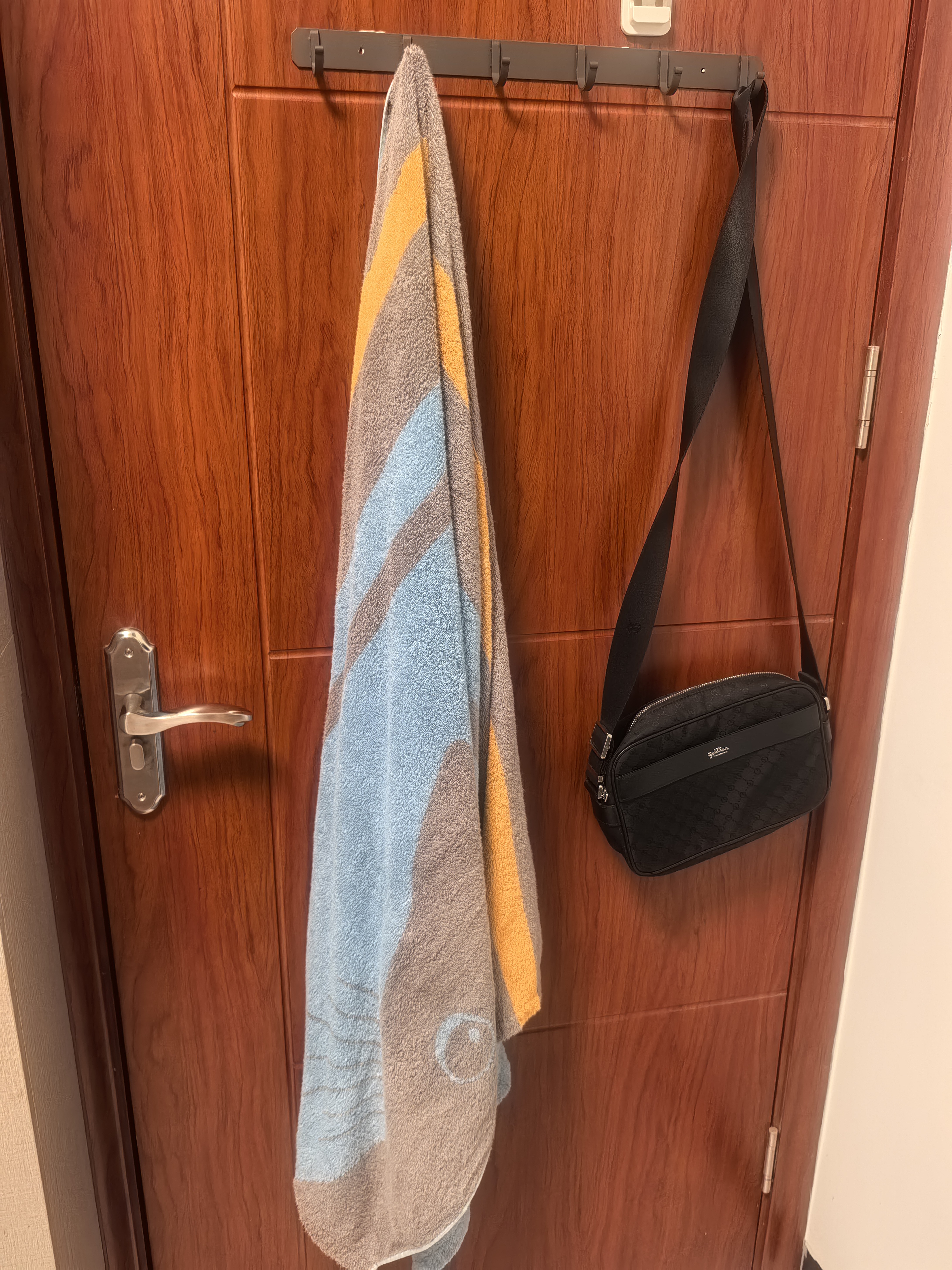 金号纯棉浴巾A类加大加厚运动柔软吸水单条装 蓝色180*80cm 600g/条 实拍图