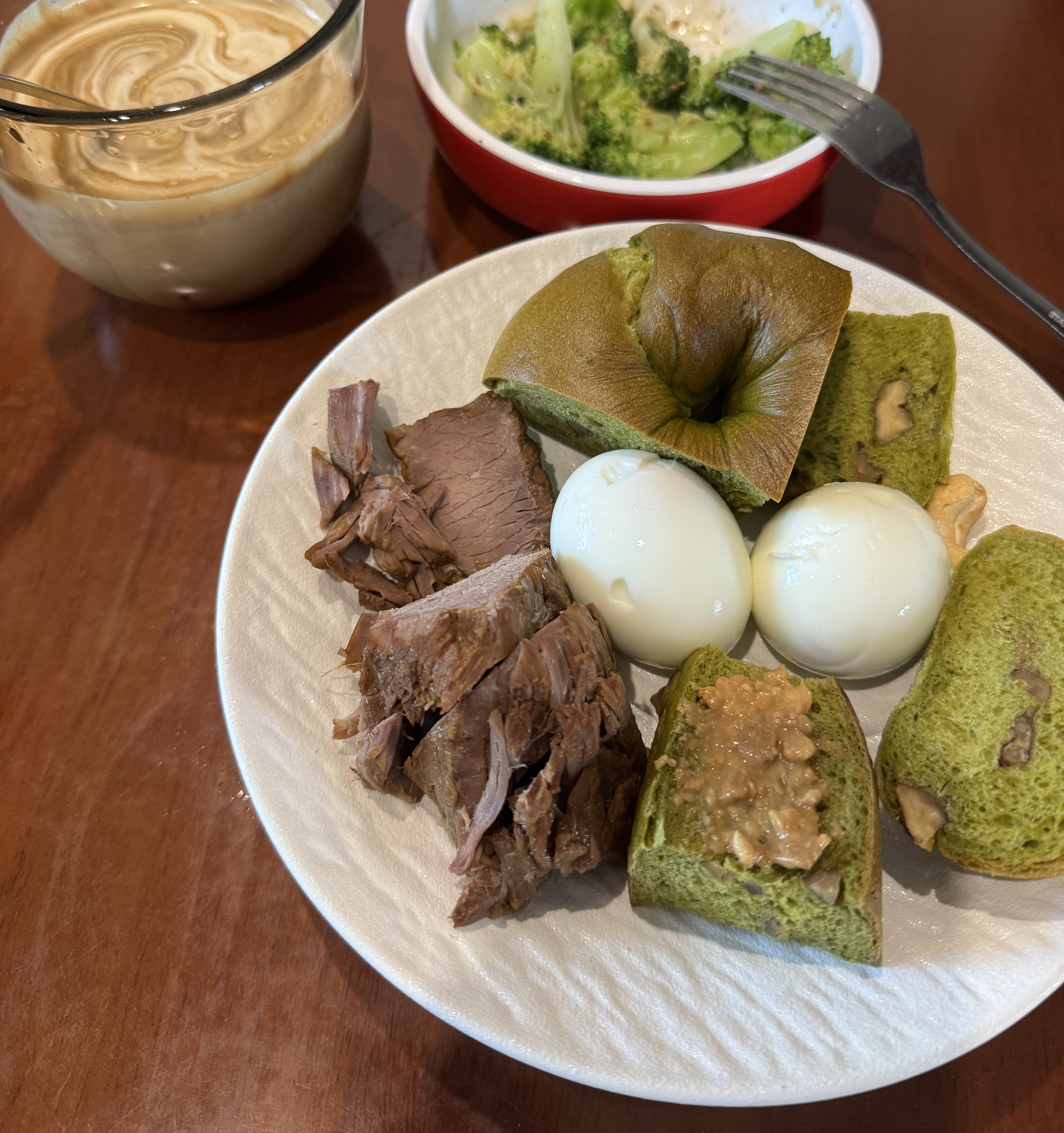 传旗 陶瓷餐盘 日式西餐盘 牛肉水果大平盘 10英寸 磨砂白 实拍图