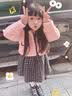G.duck小黄鸭童装女童套装秋冬款儿童衣服女孩春装加厚保暖小香风连衣裙 粉红色 90 建议80-90cm1岁半-2岁 晒单实拍图