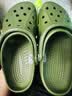 CROCS卡骆驰贝雅洞洞鞋轻便百搭男鞋一脚蹬洞洞鞋女拖鞋休闲鞋|10126 军绿色-309 40 (250mm) 实拍图
