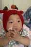 Kocotreekk树婴儿帽子防风保暖红色男女童套头帽卡通造型护耳 实拍图