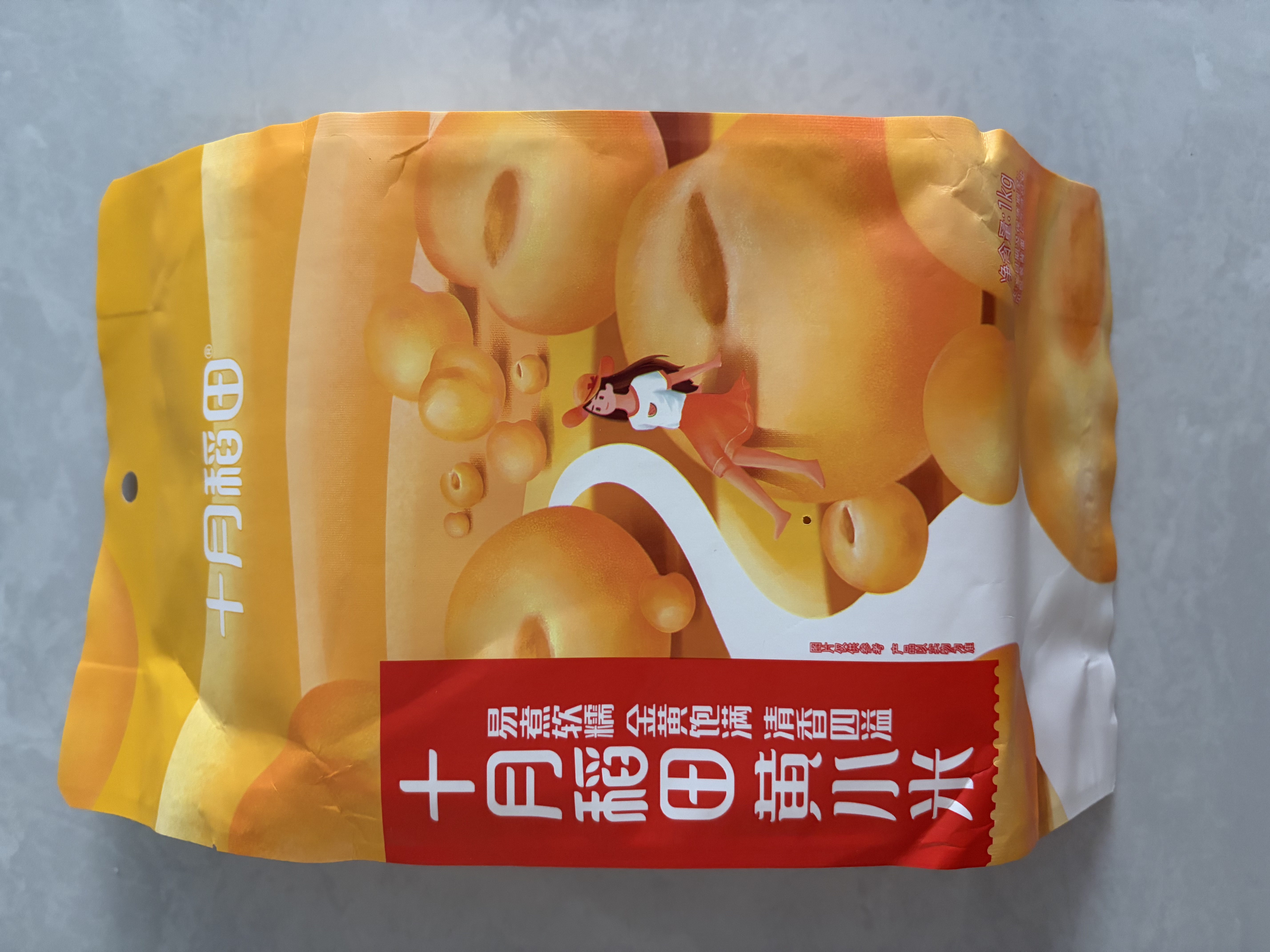 十月稻田 黄小米 1kg 真空袋装 杂粮 早餐粥米 五谷杂粮 粗粮 2斤 实拍图
