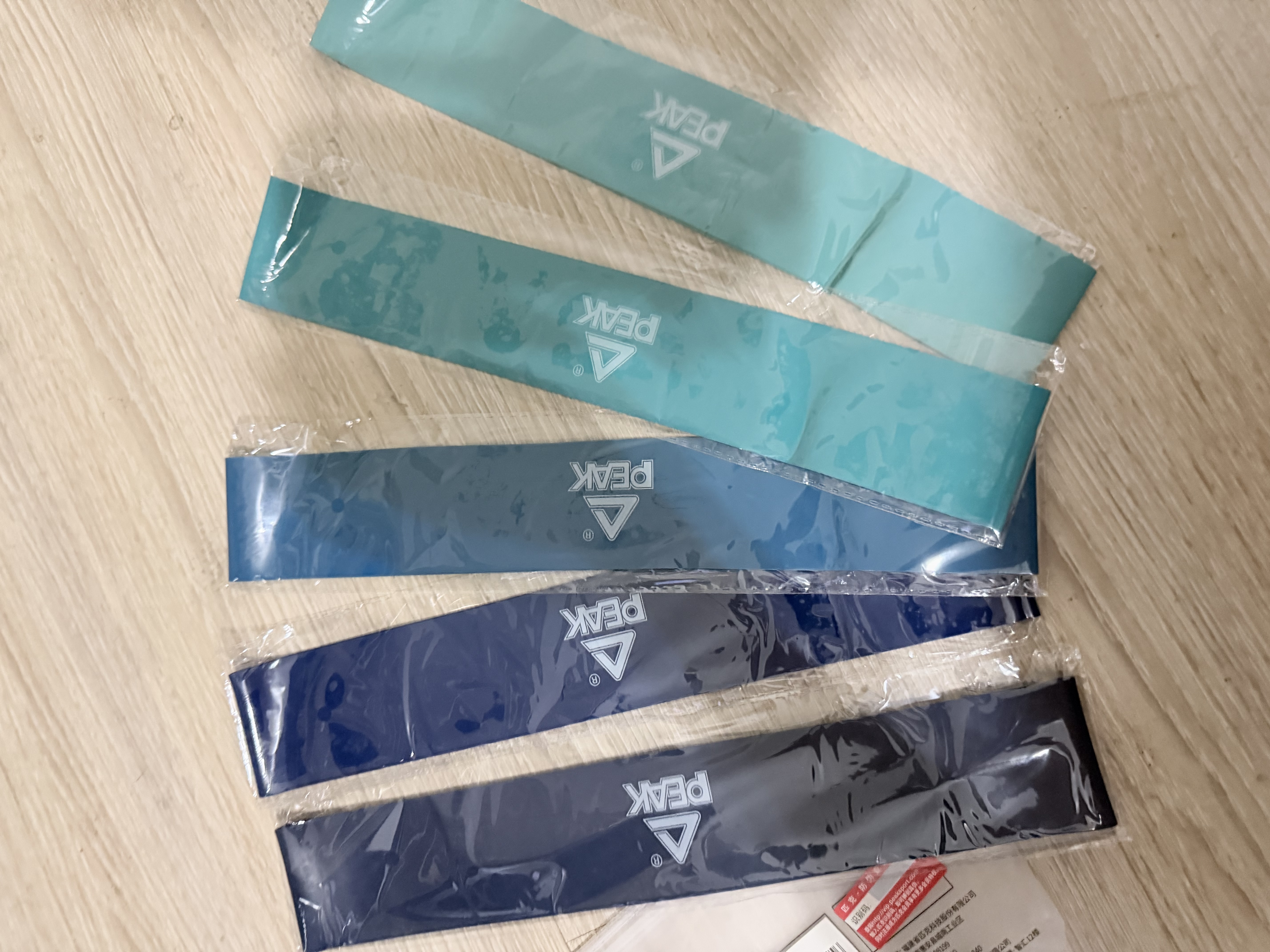 匹克瑜伽弹力圈5色套装健身练臀阻力带乳胶拉力带健康圈抗阻圈减重 实拍图