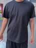 京东京造5A抗菌男士长袖t恤男新疆棉圆领上衣卫衣打底衫秋季内搭黑3XL 实拍图