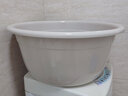 迈益马洗衣盆大号超大号特大塑料洗脚盆加深加厚加高大洗脸盆子婴儿宝宝 大号浅卡其 实拍图