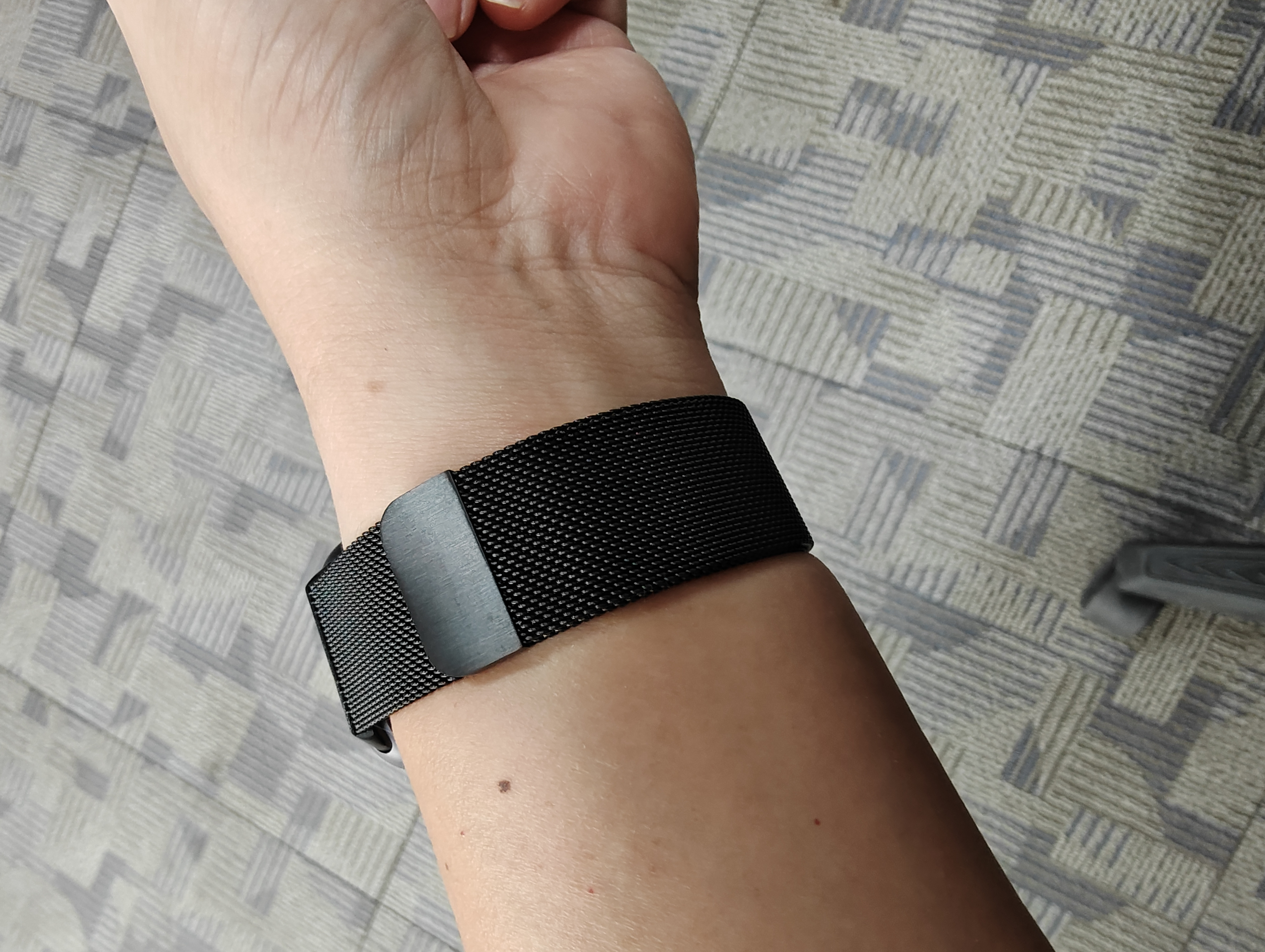iboann适用vivo/iQOO WATCH GT 2表带米兰尼斯手表腕带金属磁吸不锈钢vivowatchgt2智能运动男女生配件带 实拍图
