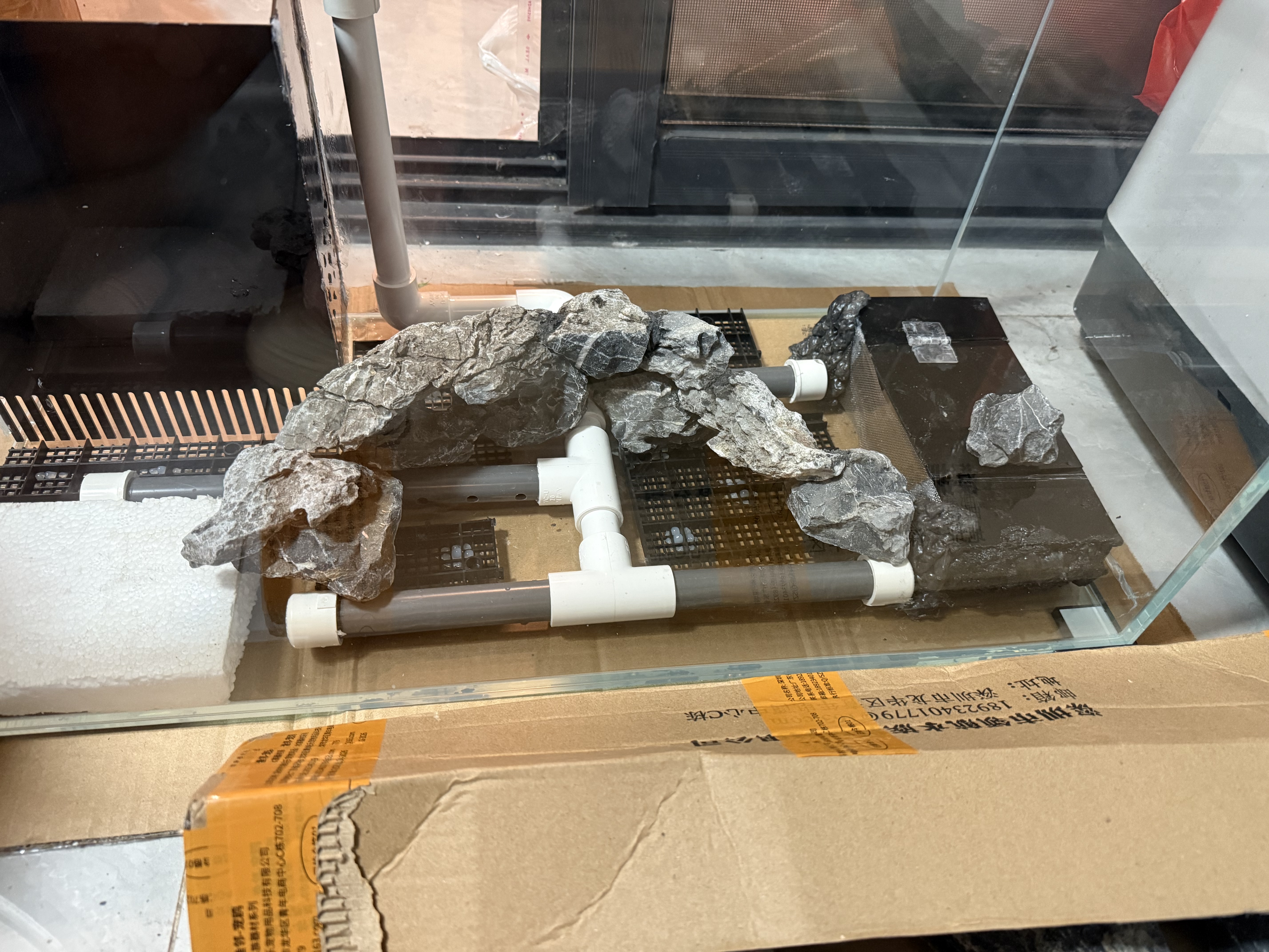 BESSN贝森金晶五线汽车级超白缸玻璃鱼缸客厅裸缸家用水草溪流缸 60*30*35cm8mm厚金晶五线超白送货上楼 实拍图