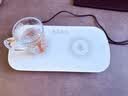 京严暖菜板加热桌垫热菜板家用饭菜冬天保温板热菜厨房电热热饭恒温暖菜神器小型桌面可解冻菜盘方形 白色【可放3-4盘菜+不挑餐具】可烘干 实拍图