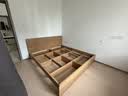 全友家居 北欧原木风主卧室家用双人大床1.8米x2米现代简约板式床家具 实拍图