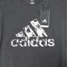 阿迪达斯（adidas）【断码清仓】青少年男女夏季短袖T恤跑步健身运动速干百搭 黑白 S 实拍图