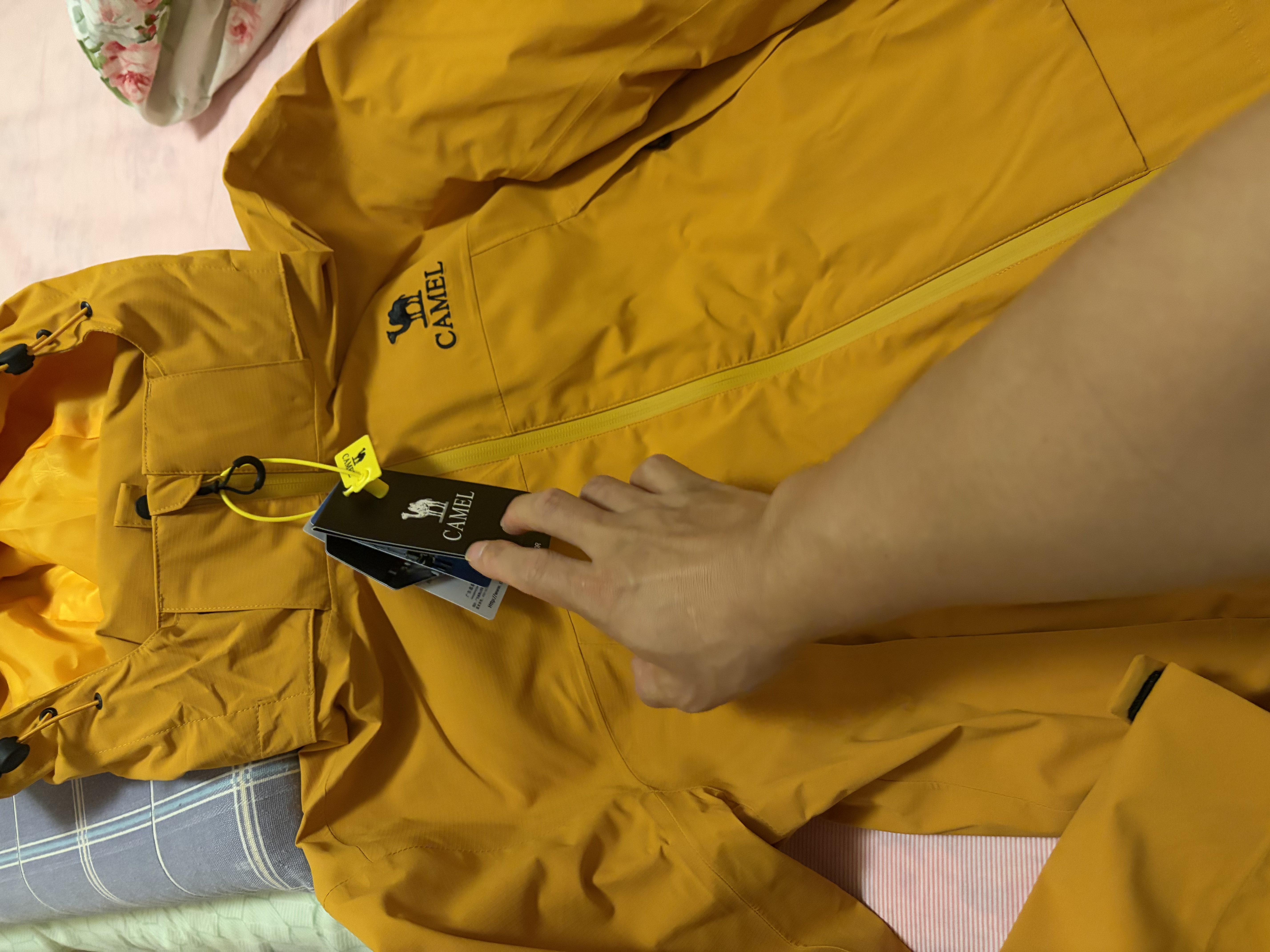 骆驼女装冲锋衣短款小个子外套新款三合一抓绒内胆防泼水防风夹克 实拍图