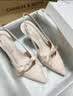 CHARLES&KEITH缎面蝴蝶结尖头高跟凉鞋女生日礼物送女友CK1-60361556 Light Pink浅粉色 37 实拍图