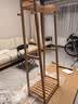 林氏家居实木衣帽架不占空间的挂衣架卧室落地2026新款置物LS447P3 实拍图