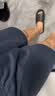 蕉内王一博同款305H纯棉睡衣男女士100%棉撞色凉感情侣家居服套装夏季 【王一博同款-短袖短裤】海藻蓝横条纹 L 实拍图