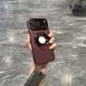 路杰森适用苹果18ProMax手机壳磁吸壳iPhone17promax散热镜头全包15防摔支架16大视窗13p高级ip14男女12 【勃艮红】Magsafe磁吸-自带镜头膜-不沾指纹 苹果18 Pro 实拍图