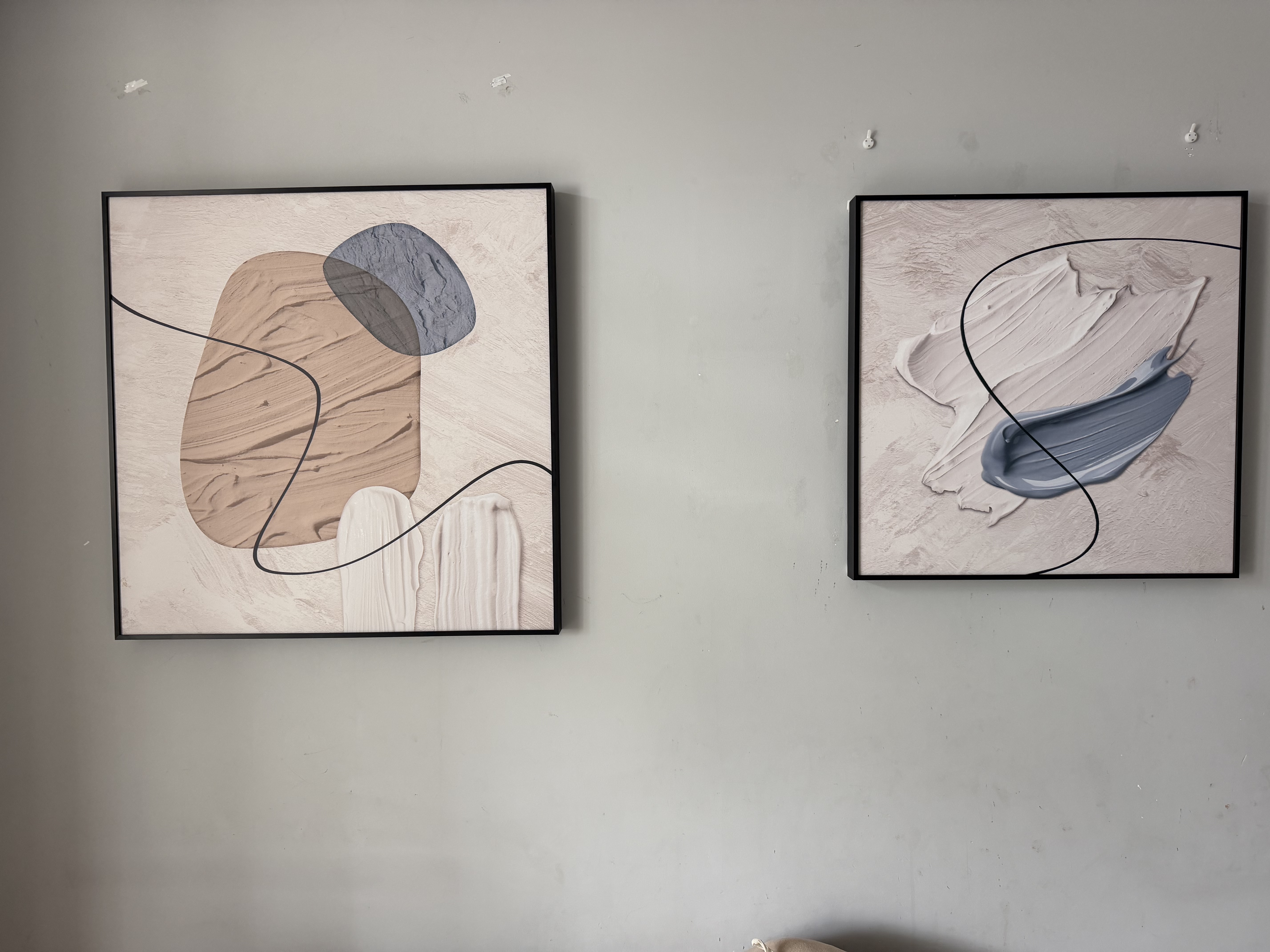 好久不见现代简约客厅装饰画轻奢高级感抽象艺术三联壁画沙发背景墙挂画 实拍图
