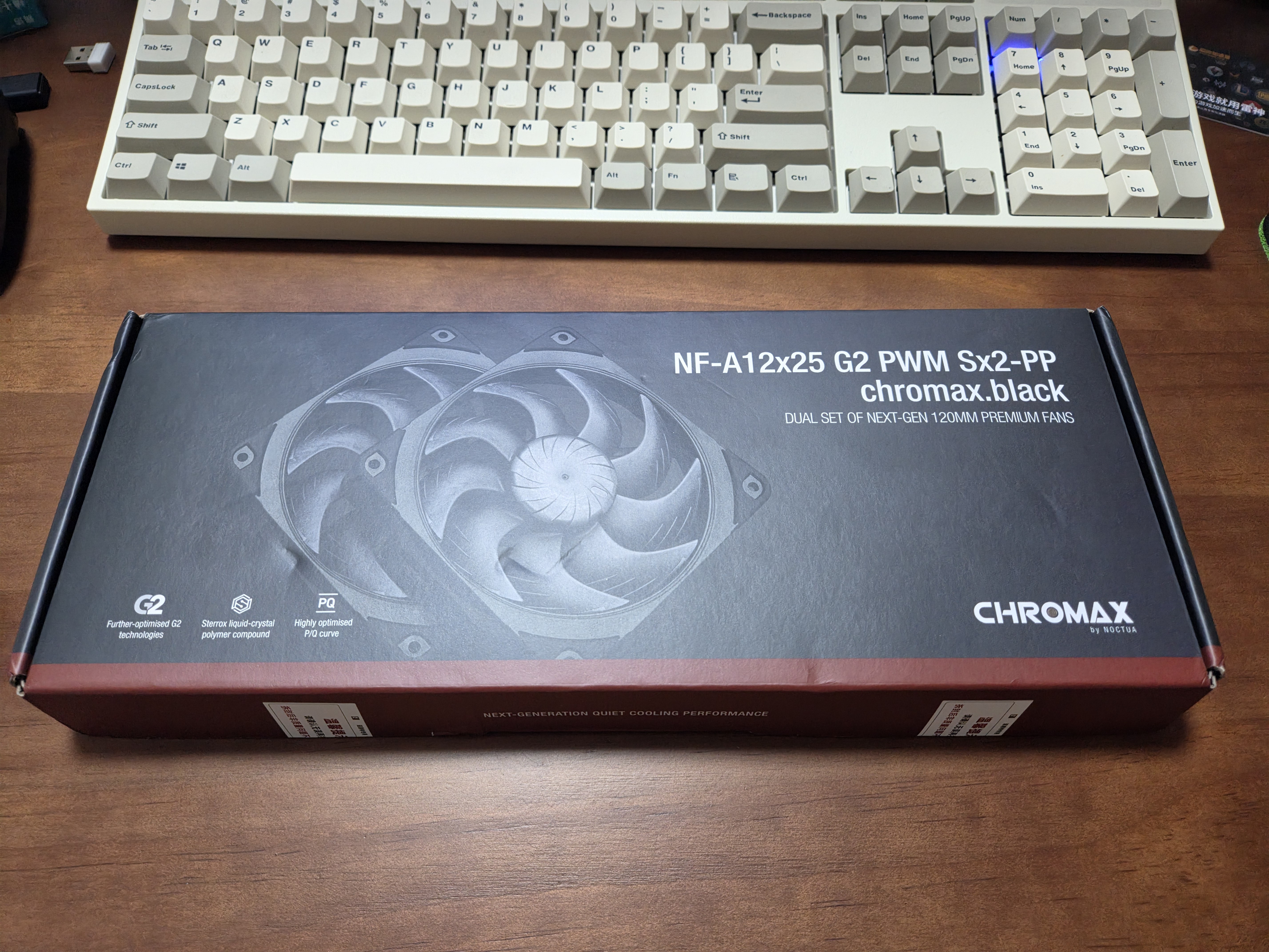 noctua NF-A12x25 G2 PWM Sx2-PP LS-PWM 二代A12 猫扇 12025 12CM LCP机箱散热风扇 智能温控黑化版静音 猫头鹰 A12x25 G2 Sx2-PP 黑 实拍图