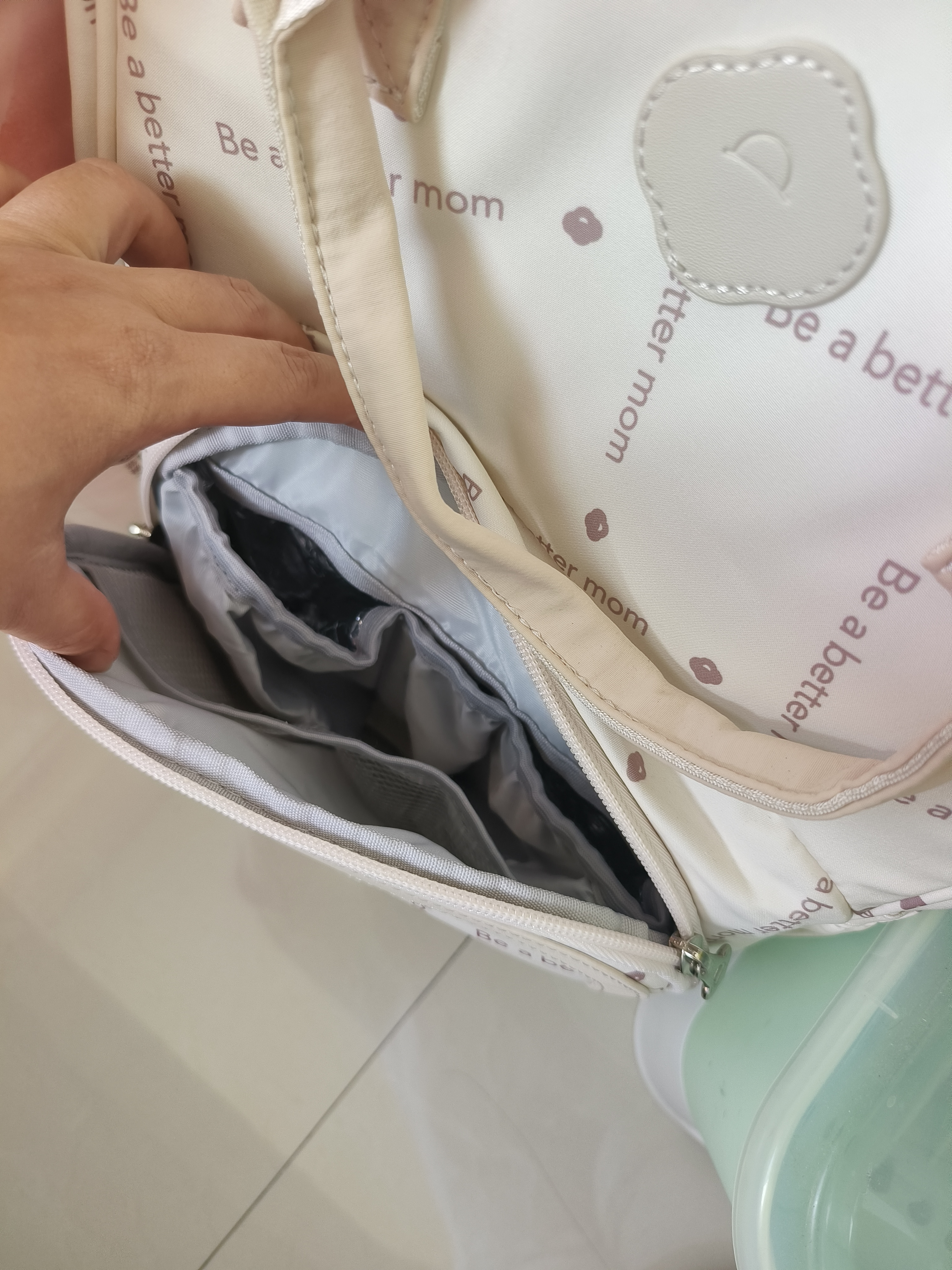 十月结晶妈咪包上班旅行双肩包多功能大容量母婴包时尚手提背包 暖砂黄 实拍图