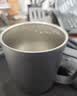 MUJI不锈钢 双层马克杯 办公杯子学生水杯茶杯咖啡杯 白色S 410ml 实拍图
