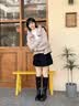 ZHR长筒靴女秋冬时尚褶皱骑士靴女显高显瘦厚底女靴 BL323黑色37 实拍图