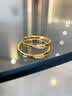 中国黄金（CHINA GOLD）黄金戒指男女足金莫比乌斯托帕石情侣对戒情人节生日礼物送男女友 【只为你闪亮】莫比乌斯【女戒】约1.5g+品牌礼盒 实拍图