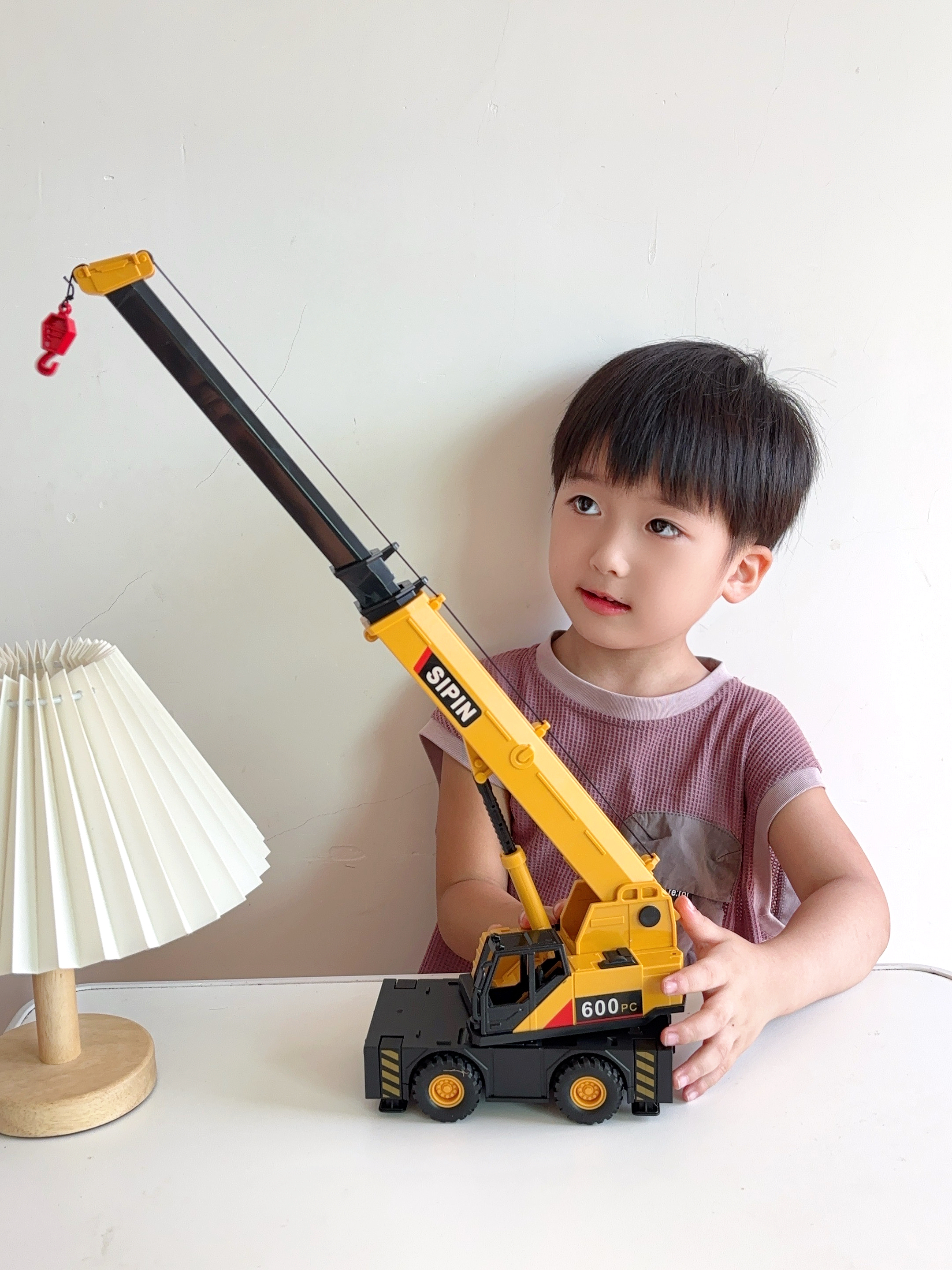 兰酷帕儿童益智玩具车大号合金吊机可伸缩起重机工程车玩具男孩国庆礼物 实拍图