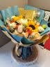 艾斯维娜教师节鲜花速递向日葵混搭花束生日礼物全国同城配送 向日葵香槟韩式花束 实拍图