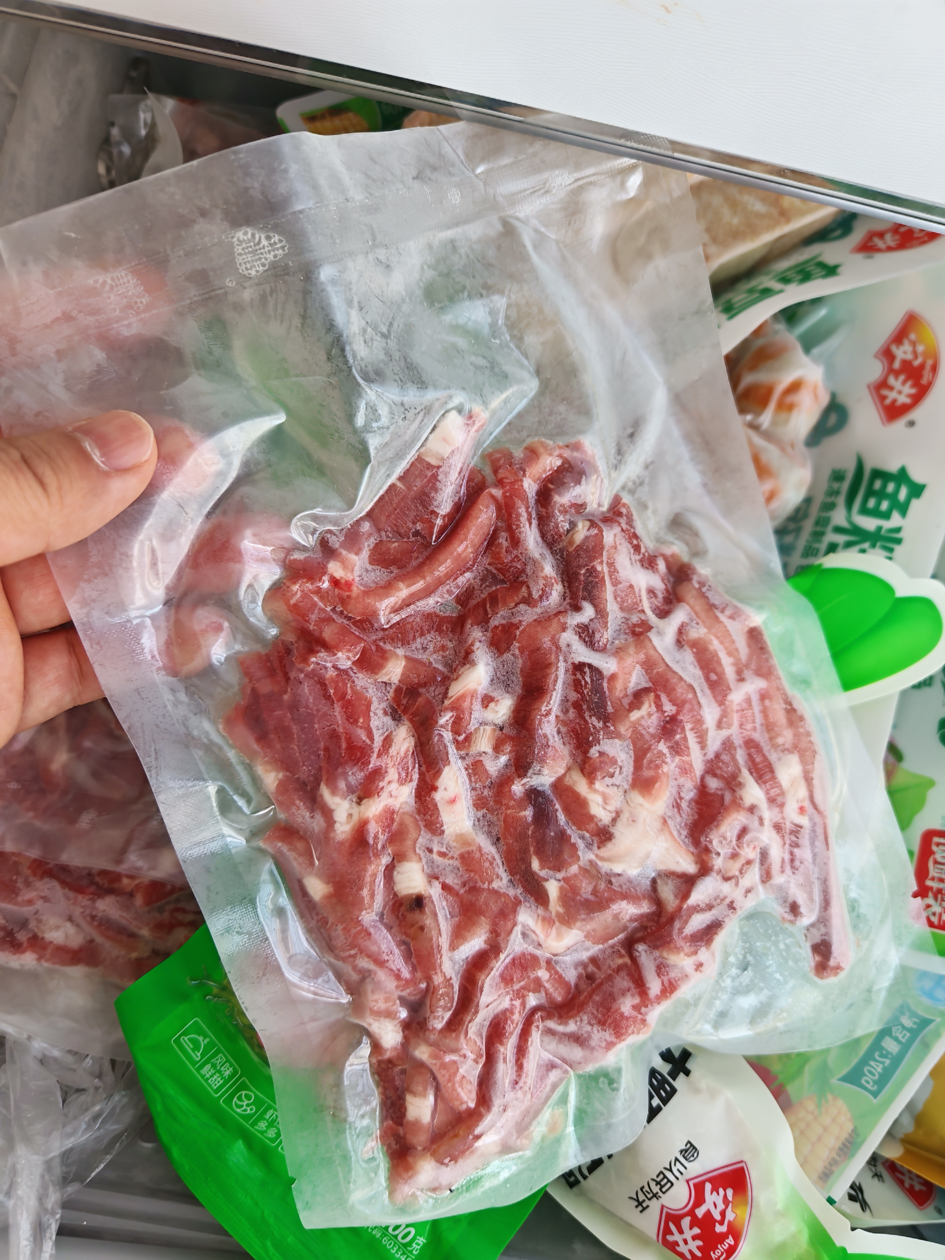 京东超市海外直采 惠选进口原切牛肉丝900g （150g*6）炒菜火锅烧烤自营 实拍图