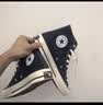 匡威（Converse）All Star经典帆布男女高帮休闲运动鞋黑色1Z588 102307/海军蓝 38 实拍图