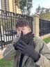 回力保暖手套男女士秋冬季骑行露指可触屏加绒防寒风外卖骑行防滑手套 实拍图