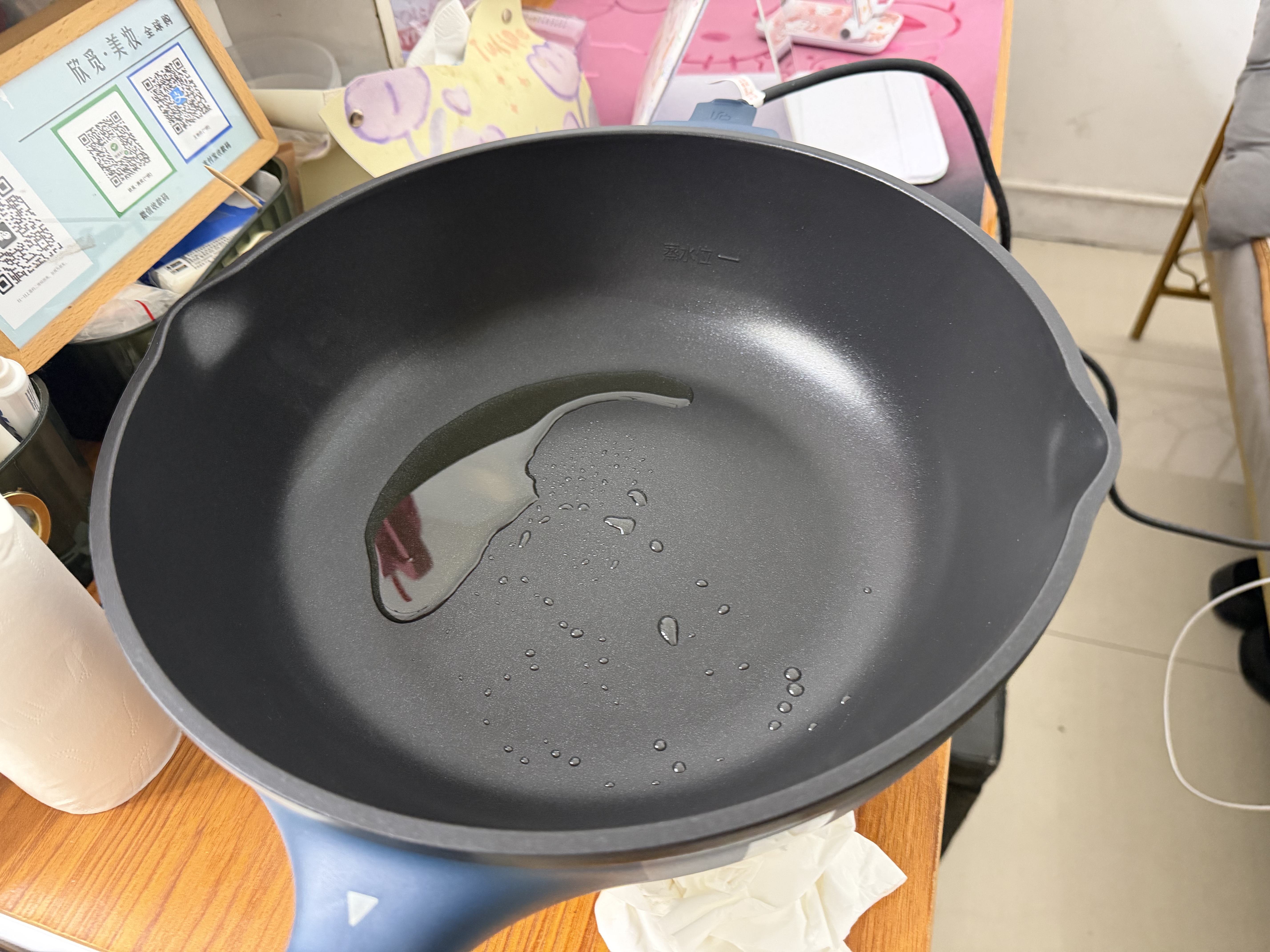 苏泊尔（SUPOR）有钛电炒锅多功能蒸煮煎炒一体电锅火红点不粘炒菜锅5.5升大容量家用5-8个人电煮锅 5.5L 【32cm大口径】配蒸笼+木铲 实拍图