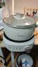 美的（Midea）电煮锅 电火锅 电热锅 电炒锅 分体式可拆洗 2.6L小电锅 学生宿舍多功能锅泡面锅 XZC2088S 配蒸笼 实拍图