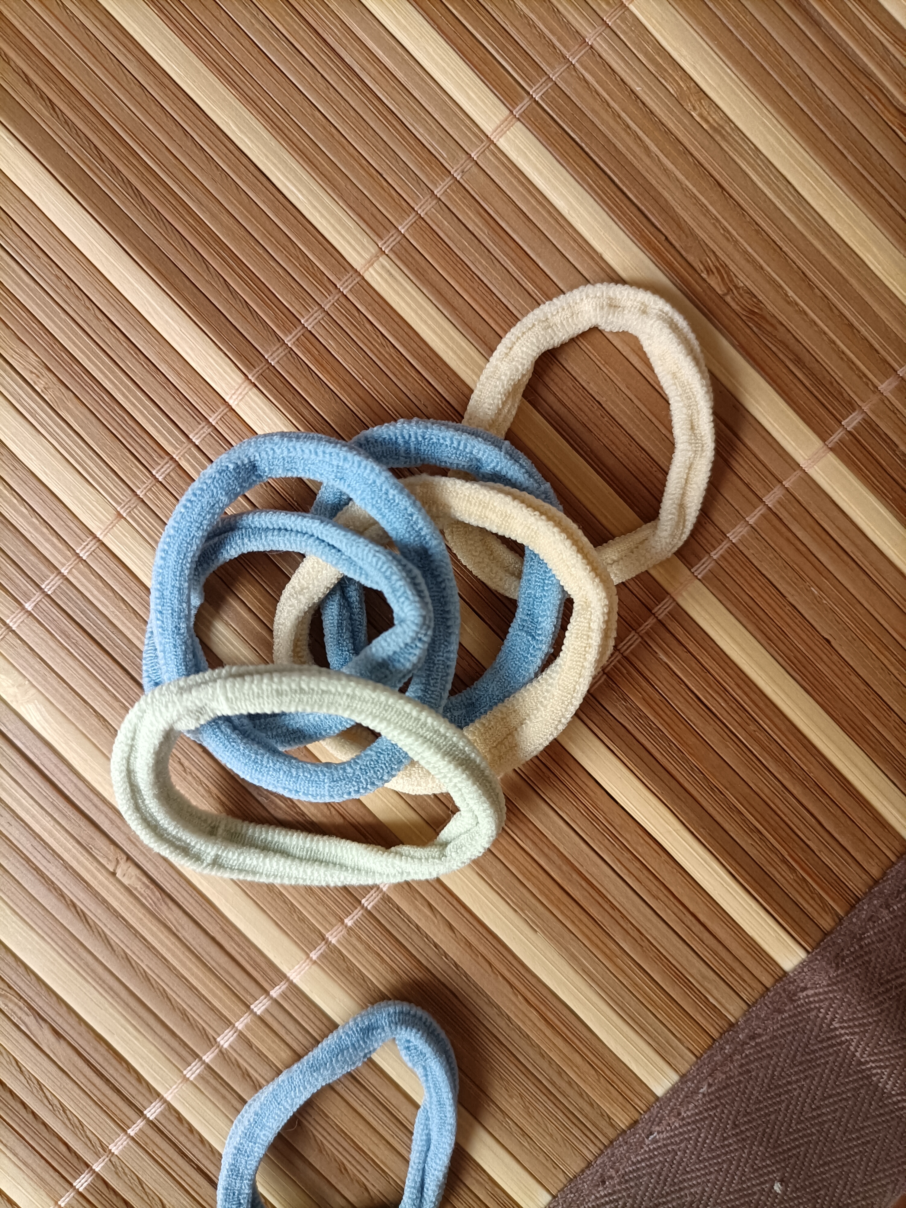 海盐蓝发绳发绳发圈简约皮筋少女可爱无缝高弹力头绳头饰礼物发饰 10根（opp袋包装）【活动】 实拍图