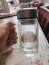 富光拾喜双层玻璃杯男女办公带手柄带滤网便携大容量泡茶杯子350ml本色 实拍图