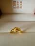 周生生黄金戒指 无尽的爱足金丝带活口戒21071R 计价 3.75克 实拍图