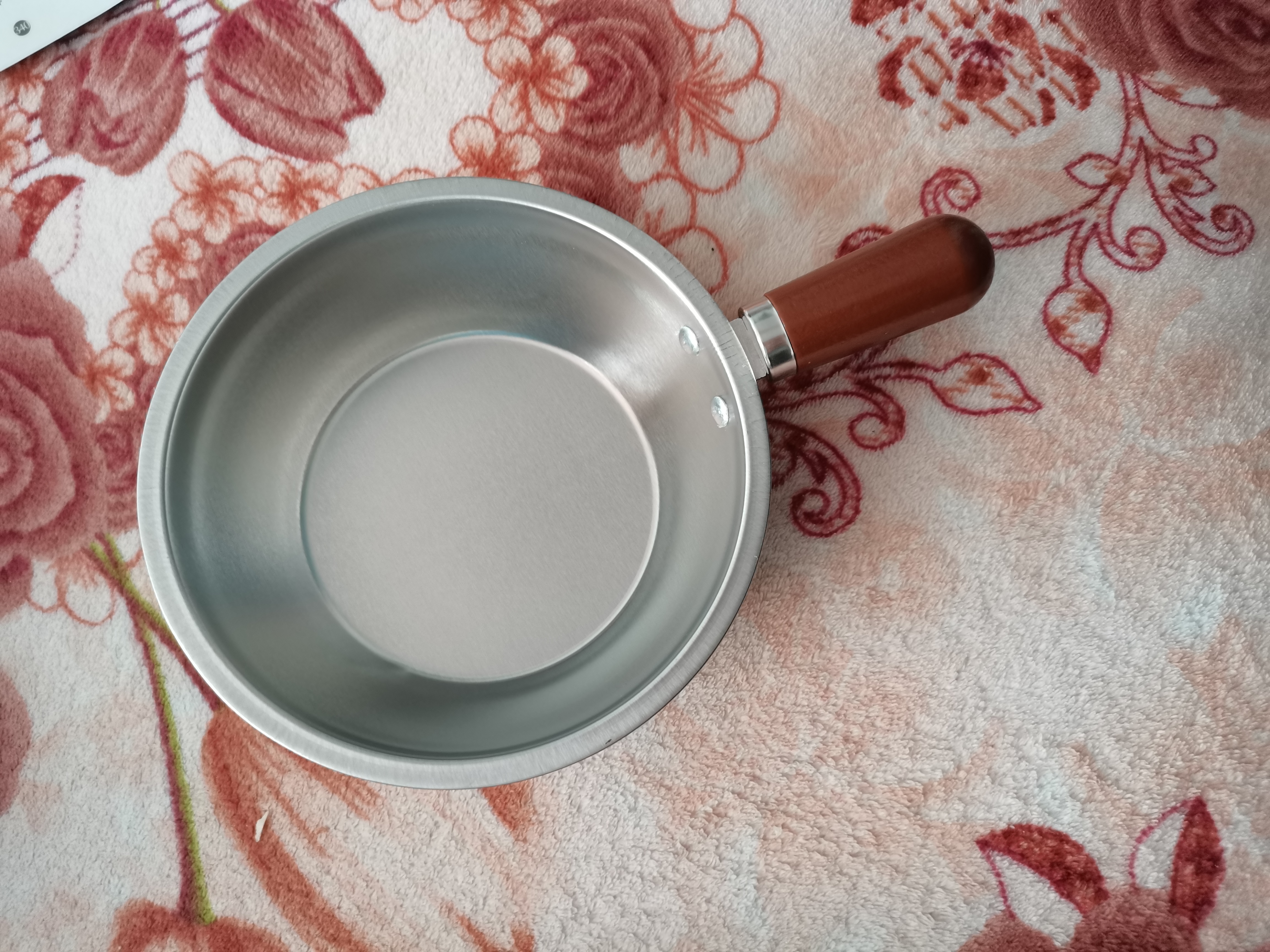 特厚不锈钢平底锅奶锅电磁炉通用不粘锅辅食锅汤锅煮锅蒸锅汤锅 胡桃木锅17cm 实拍图