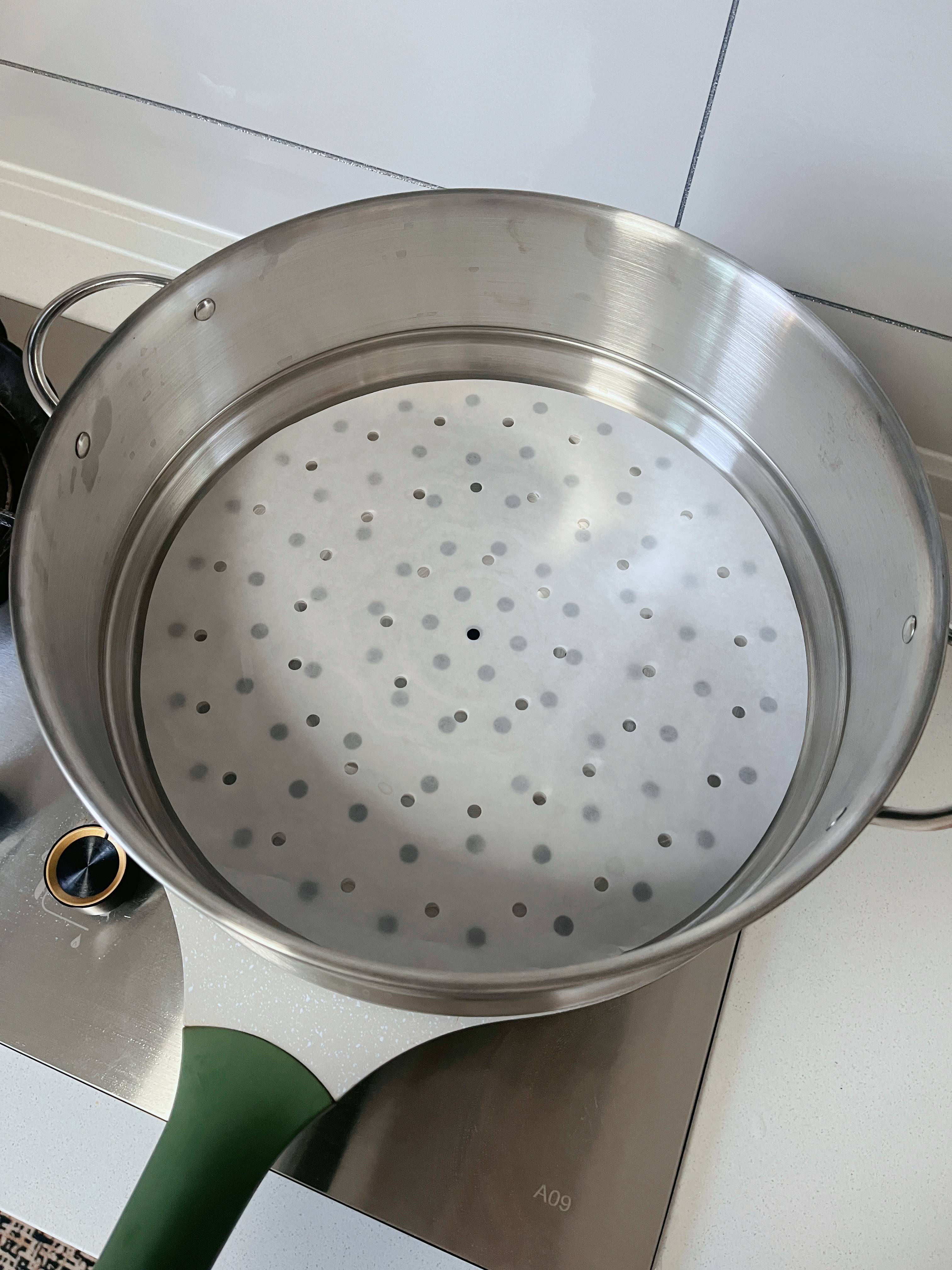 双枪蒸笼加高 蒸格304不锈钢蒸架蒸屉食品级蒸盘家用蒸锅隔层篦子32CM 实拍图