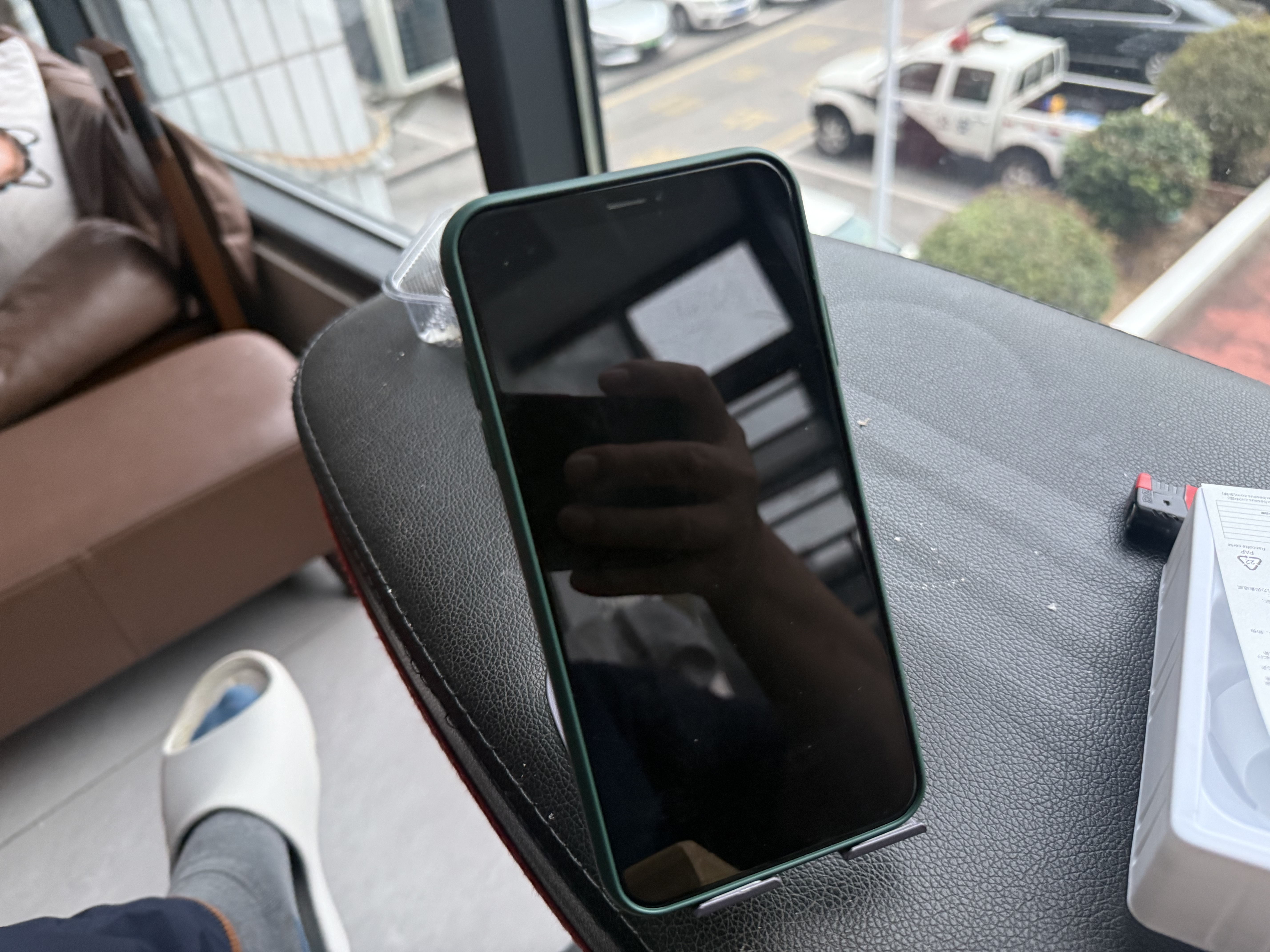 品胜 适用苹果Xs max手机壳iphoneXs MAX柔性液态保护套XSmax超薄全包手机壳 暗夜绿 实拍图