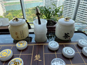 贝伊乐玉石笔筒摆件书房办公室玉雕老板桌面摆件文房四宝圆筒创意礼品 节节高升直径8*高12cm（配底座） 实拍图