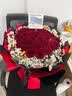 幽客玉品鲜花速递红玫瑰花束表白送女友老婆生日礼物全国同城配送 33朵红玫瑰花束—女王款 实拍图