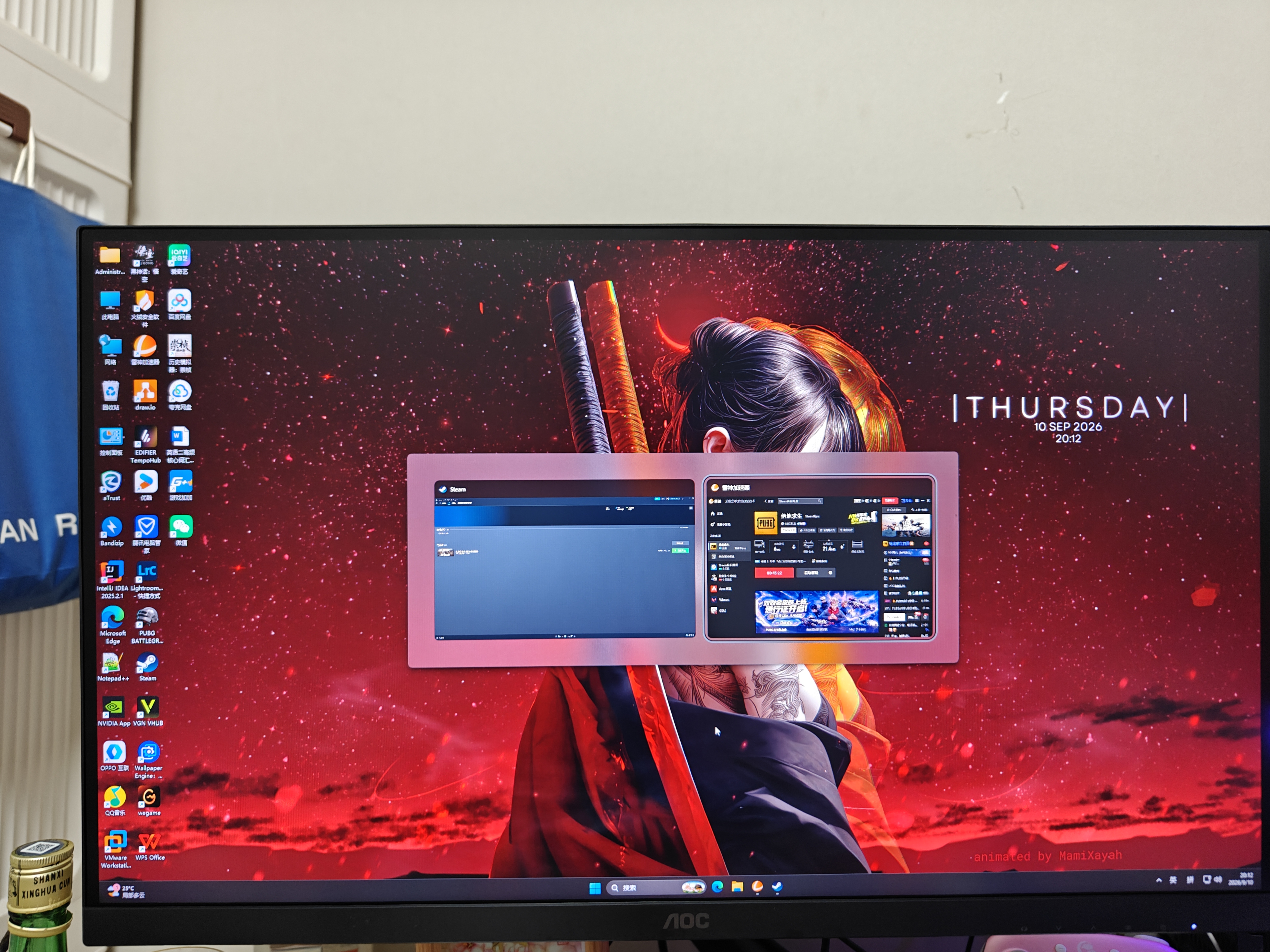 AOC 27英寸2K原生240HZ电竞显示器Fast IPS快速液晶硬件低蓝光0.3MS响应笔记本外接台式电脑游戏屏幕 【满血战神】2K原生320HZ Q27G40SE/P 实拍图