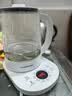 金灶（KAMJOVE） 智能养生壶煮茶器1.5L大容量电热水壶玻璃烧水壶恒温壶预约煮茶壶办公室花茶壶 白色 1.5L HT-350 实拍图