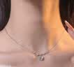 老庙999足银方糖项链女生新款高级感吊坠走心实用生日礼物女友老婆 实拍图