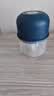 绞肉机小型打蒜器家用绞蒜切蒜器多功能辅食料理机电动蒜泥神器蒜蓉机自动切菜机压蒜器 宝蓝色- 0.26L （升级大电机） 实拍图