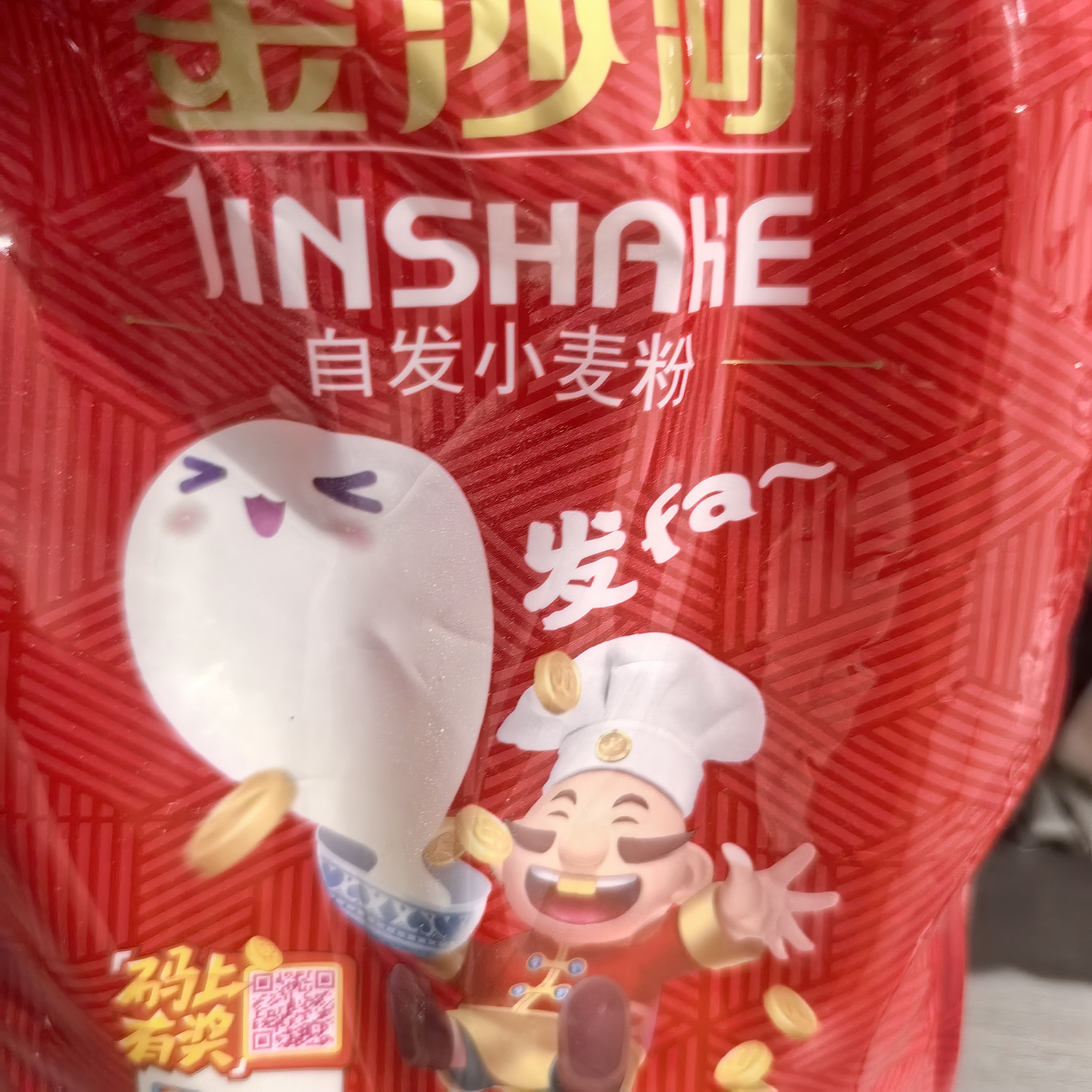 金沙河面粉 自发小麦粉 含酵母自发定制款 包子馒头自发小麦粉 白面5斤 实拍图