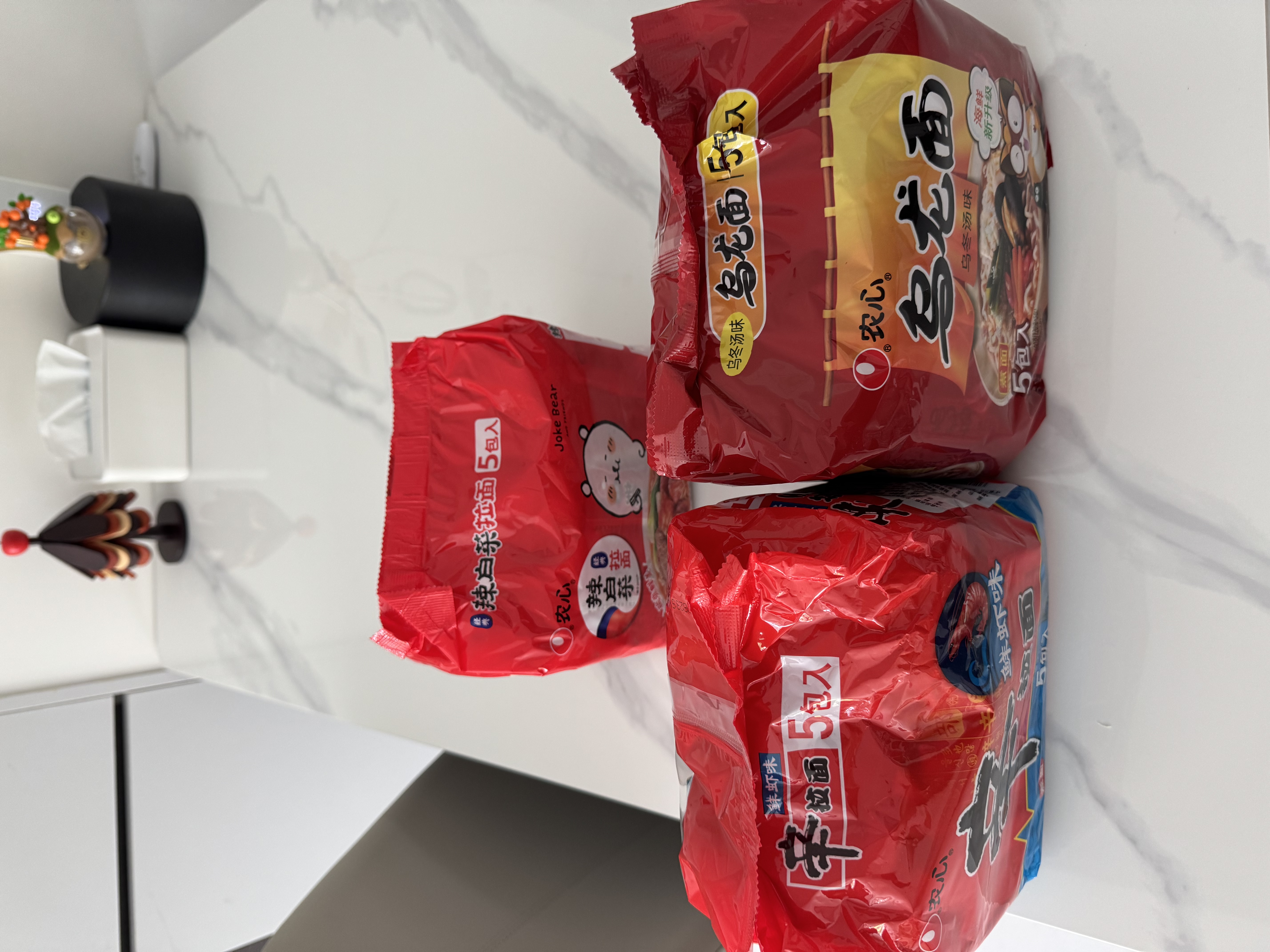 农心 鲜虾口味辛拉面方便面 袋面五连包 120g*5包夜宵泡面速食 实拍图