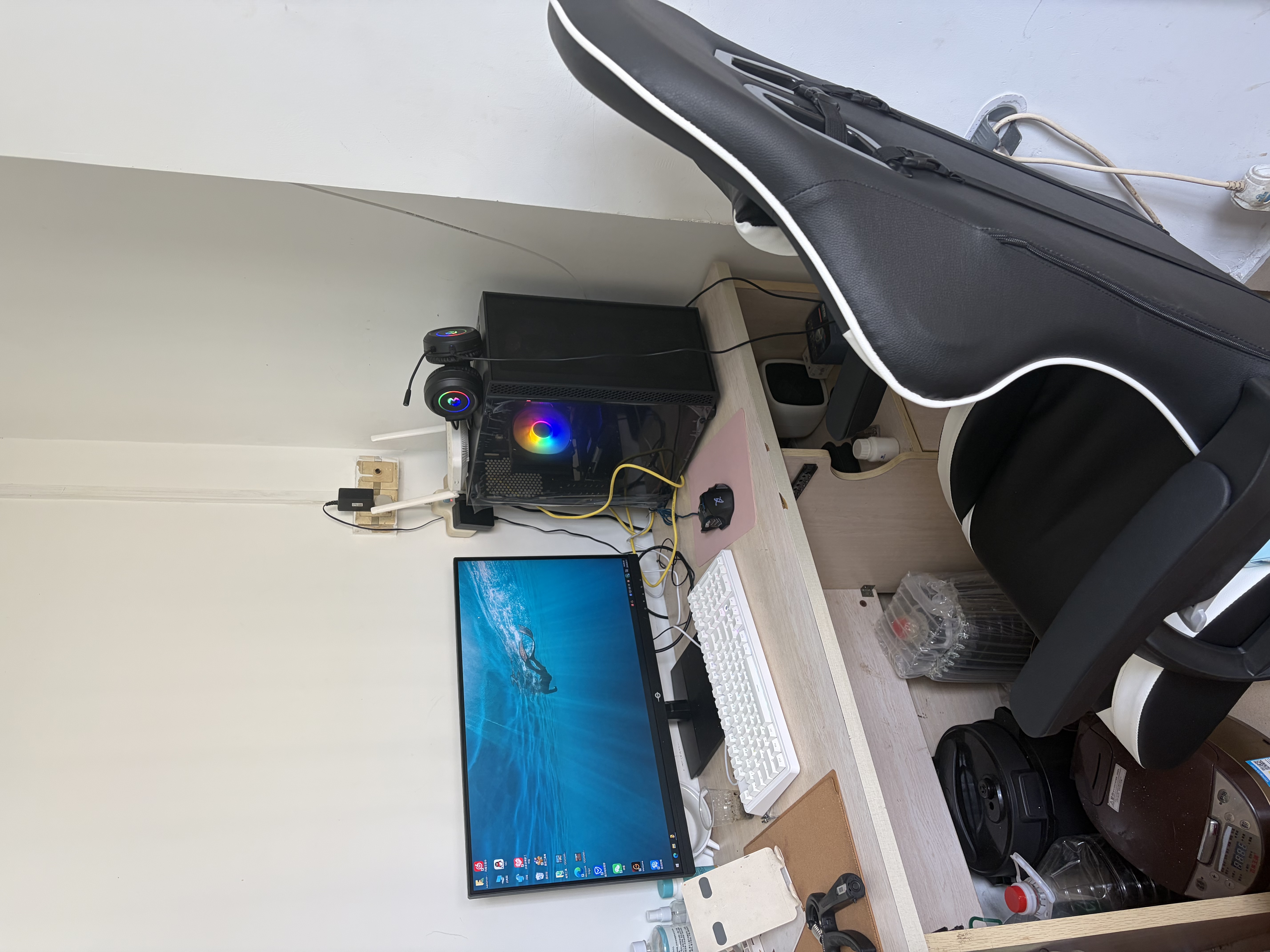 朗域轩品电竞椅可躺游戏椅人体工学椅子打游戏电脑椅久坐舒服人工力学座椅 【标配款】|135°-三级气杆-尼龙脚-骁骑黑 120-155度(含) 联动扶手 实拍图