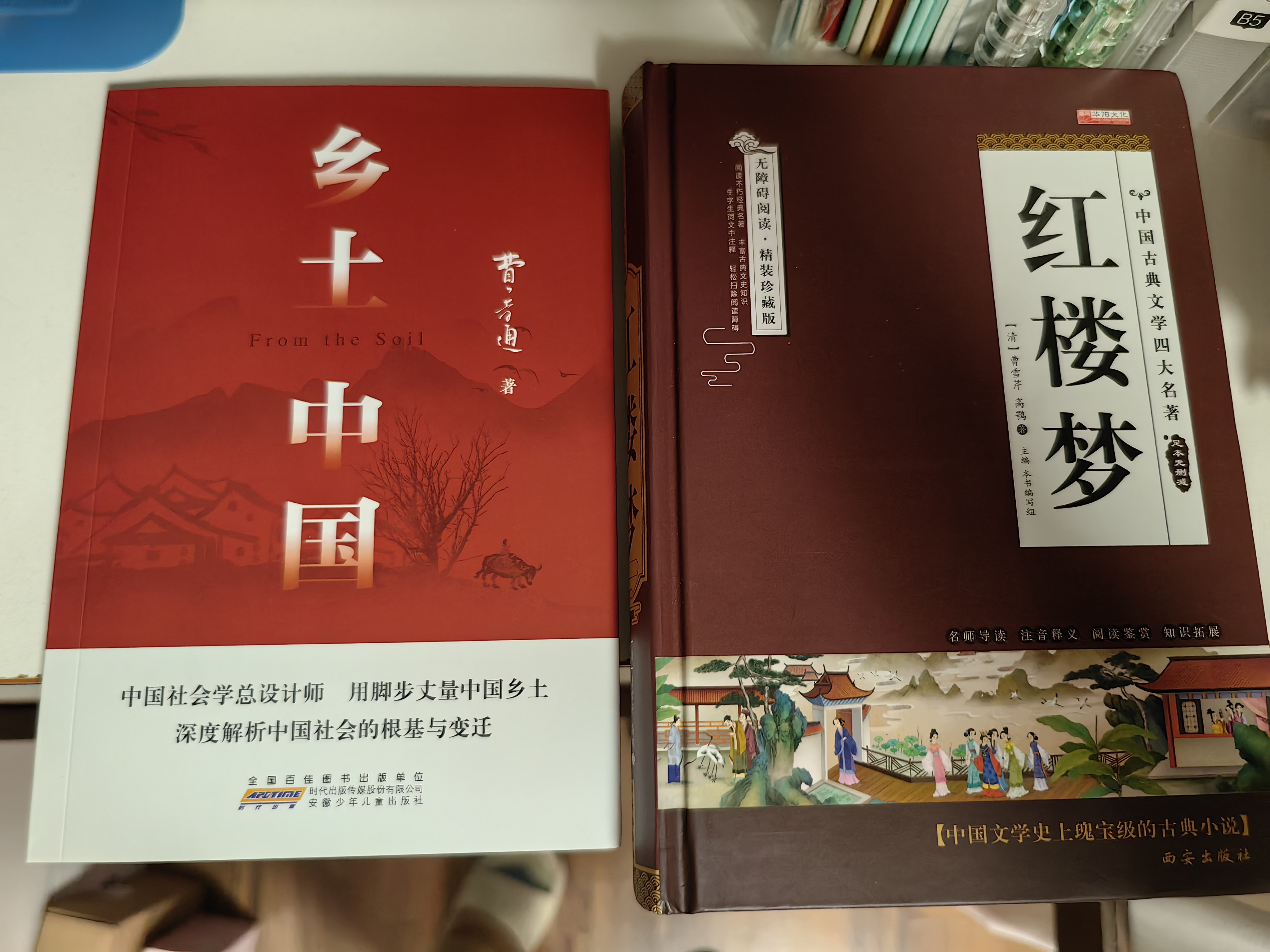 全2册 乡土中国+红楼梦（精装）赠考点手册 费孝通原著完整版高中必读正版名著高中生课外书配套人教版教材配套阅读 开学季 实拍图