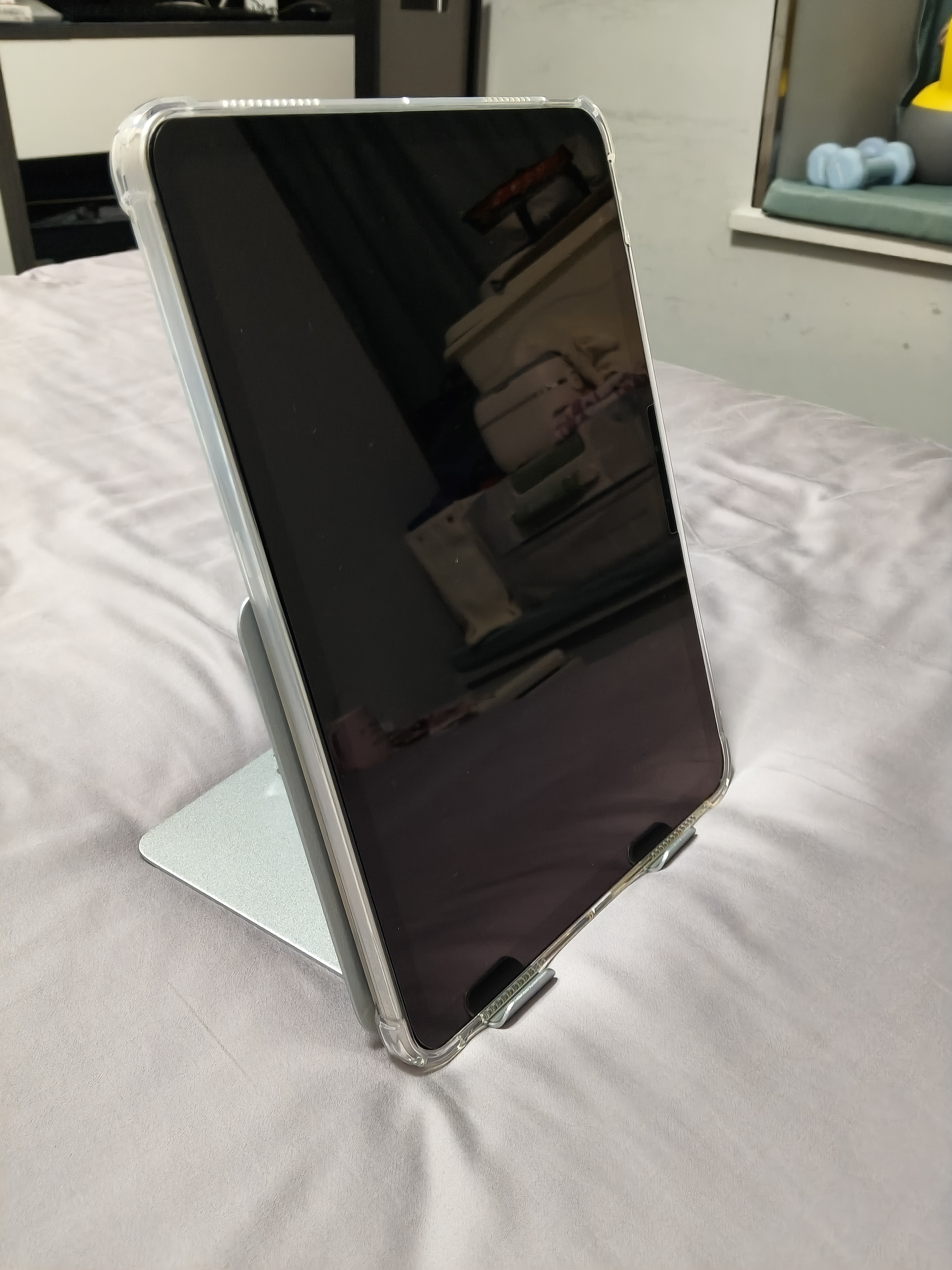 品胜平板支架 iPad电脑桌面支架【铝合金支撑臂】360°旋转可折叠散热加厚碳素钢学习追剧架适用13寸内 实拍图